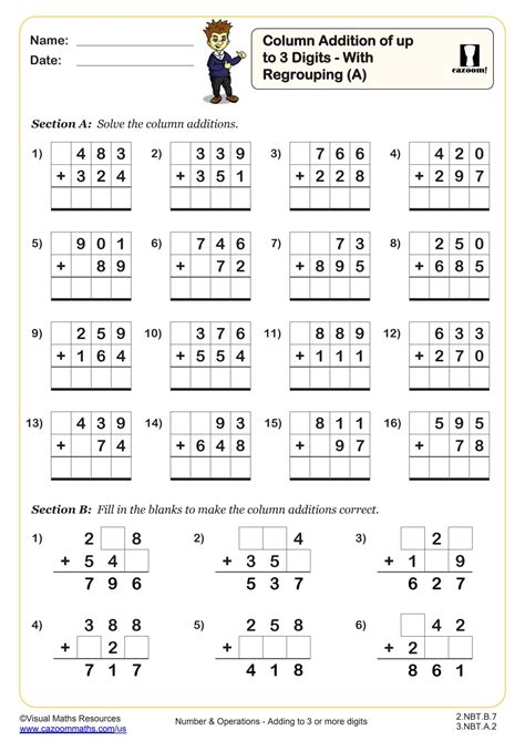 Image result for Adding Three Digits