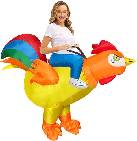 Amazon.com: Seeds of Light Inflatable Costume Adult Chicken Costume ...