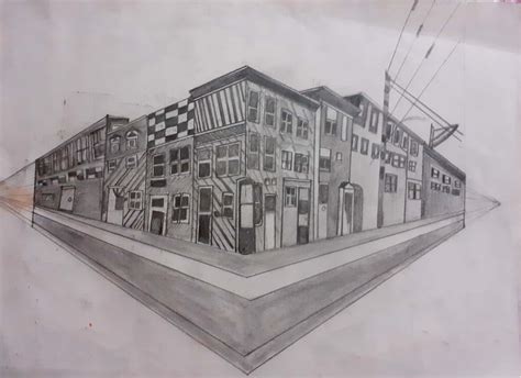 Image result for Street Sign 2-Point Perspective Drawing