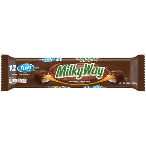 Milky Way Original Milk Chocolate Candy Bars - 6.89 oz, (Pack of 12 ...