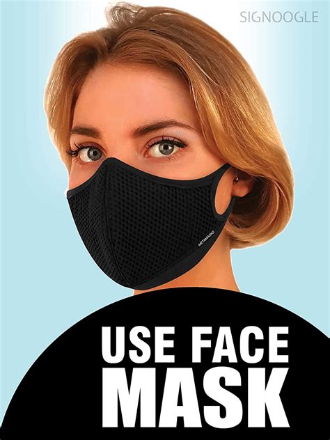 SIGNOOGLE Use Face Mask Coronavirus Protection Sign Safety Signage ...