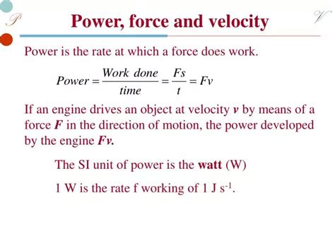 Image result for Power Formula Using Force