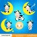 Buy Hey Diddle Diddle Clipart , Cow Clipart, Nursery Clipart, Nursery ...