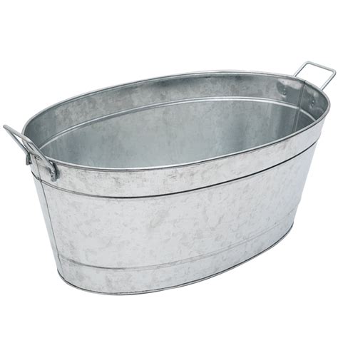 Achla Designs C-55 Large Galvanized Steel Metal Oval tub Large Oval for ...