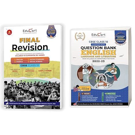 Educart CBSE Class 10 Final Revision 2023 - Maths Standard + Science ...