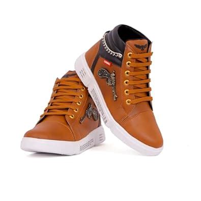 Buy Devils Men High top Sneakers Brown at Amazon.in