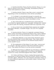 Image result for Examples of Routine Activities Theory