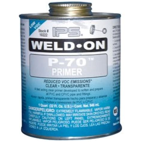 VerifiedExchange Quart Clear IPS Weld-On P-70TM PVC/CPVC Primer (1 ...