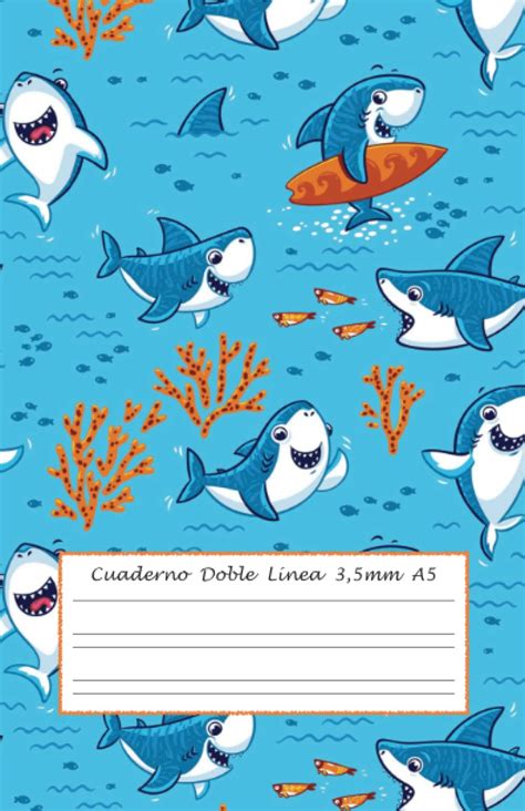 Buy Cuaderno Doble Linea 3,5mm A5: Libreta doble pauta con margen con ...