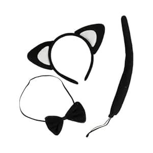 Buy WP WANNA PARTY Halloween Cat Ears Set W/Sequin (Silver) Online at ...