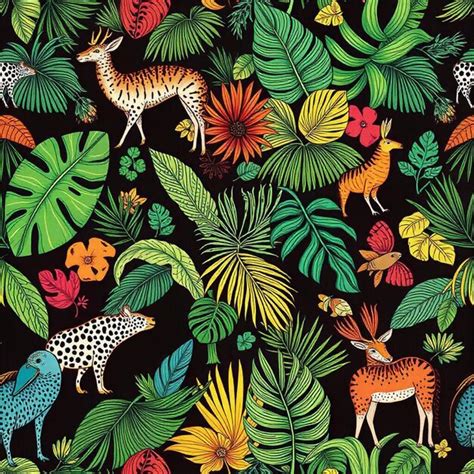Tropical Animals Pattern 的图像结果