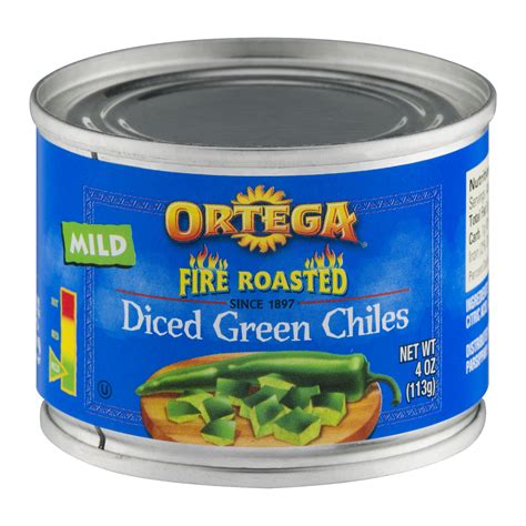 Ortega Diced Green Chiles, 4 oz - Walmart.com