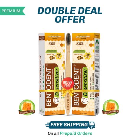 Bentodent Toothpaste - Desensitizer Natural Sensitivity Relief Toothpa ...