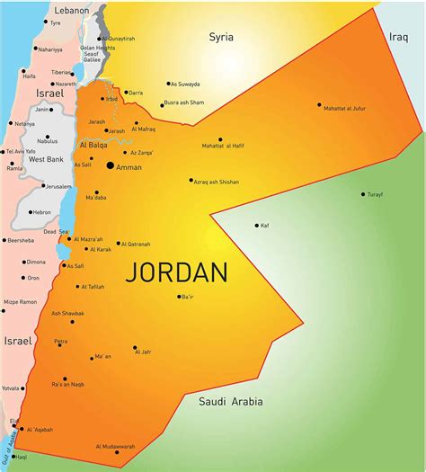 Jordan Municipalities Map Location Map Of Amman City In Jordan