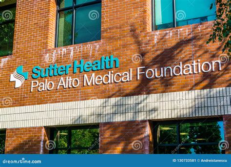 Sutter Health Palo Alto Medical Foundation Sign Editorial Photo - Image ...