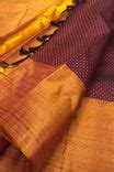 Shop the exquisite Maroon Kanjeevaram Handloom Pure Silk Saree