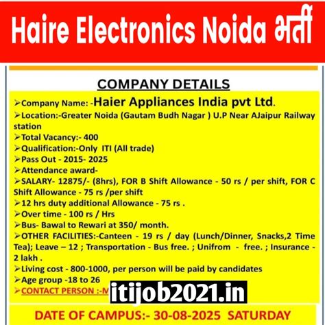 Haire Electronics Ltd Recruitment 2025: आप सभी ITI Diploma Graduate ...