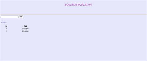 Servlet JDBC Program 的图像结果
