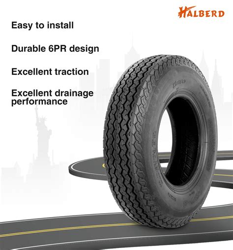 Set 2 4.80-8 Trailer Tires 6Ply 4.80x8 480-8 Load Range C Tubeless ...