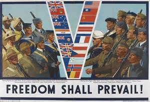 二战英国宣传画，充满正能量，打败纳粹立奇功
