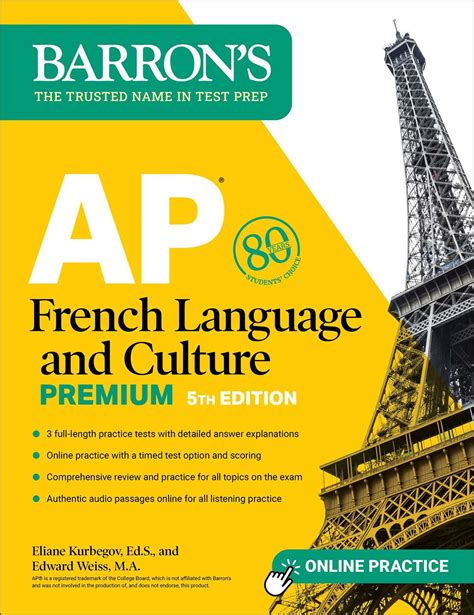 Amazon.com: AP French Language and Culture Premium, Fifth Edition: Prep ...