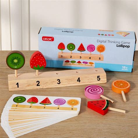 Wooden Simulation Puzzle Enlightenment Cognitive Digital Logic Game ...