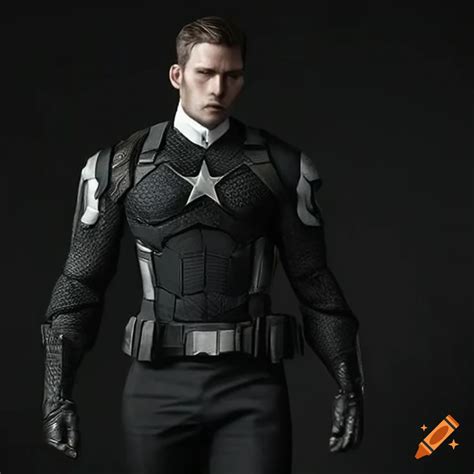 Captain America PNG Render (Black Suit) By DHV123 On, 45% OFF