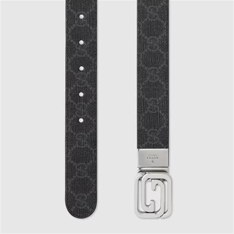 Gucci GUCCI BELT BUCKLE SUPREME MONOGRAM LEATHER 715603 K9GSN 1000 ...