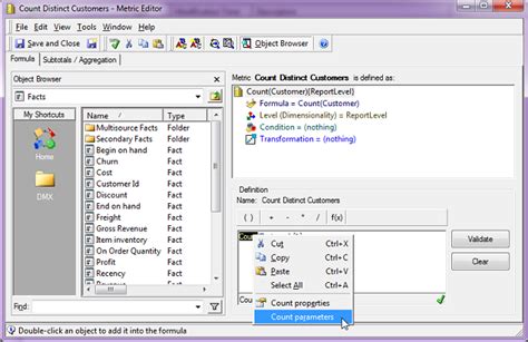 MicroStrategy Count Rows 的图像结果