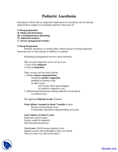 Pediatric Anesthesia 的图像结果