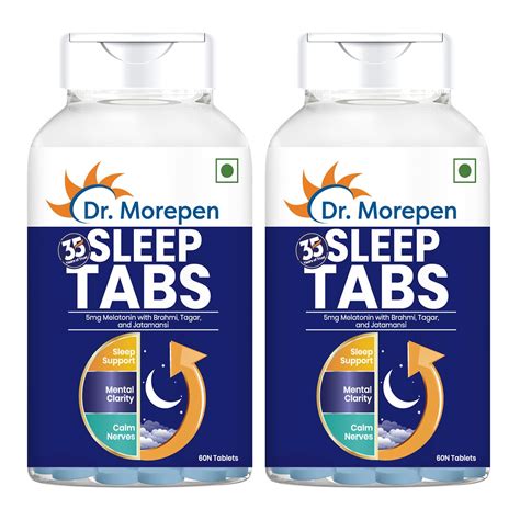 DR. MOREPEN Sleep Tabs | Melatonin 5mg Sleeping Tablets | Low Dose ...