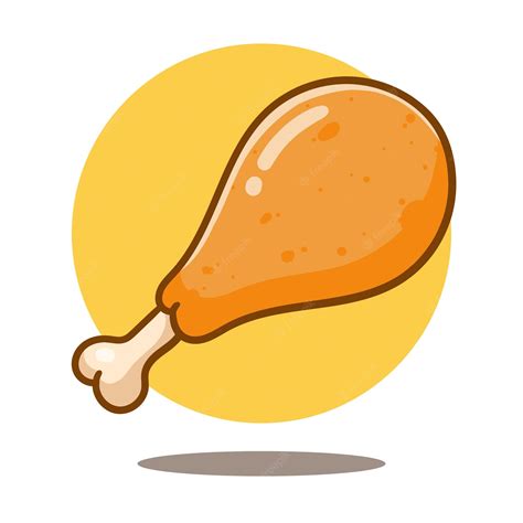Fried Chicken Drumstick Clipart