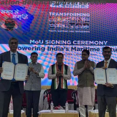 SDHI Signs MoU with Gujarat Maritime Board for Rs 4.25bn