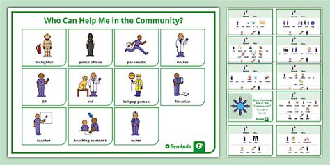 Twinkl Symbols:Older Learners:Who Can Help Me Scenario Cards