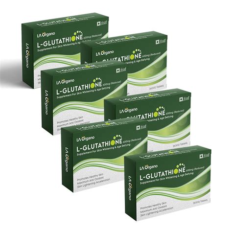 L-Glutathione with Vitamin C Supplement for Brighten Skin, Anti-Ageing ...