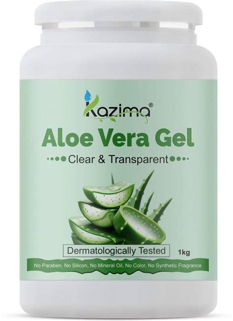 Kazima Pure Natural Raw Aloe Vera Gel ( 1KG ) - Ideal for Skin Care ...