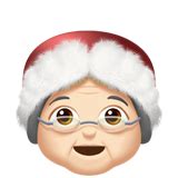 🤶🏻 Mrs. Claus: light skin tone emoji copy paste png download