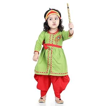 Buy BownBee Ethnic Wear Cotton Radha Dress Top & Dhoti Set for Baby ...