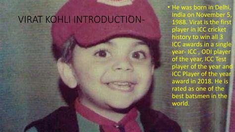 virat kohli presentation in life jurney | PPTX