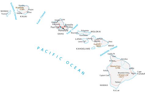 Map Of The Hawaiian
