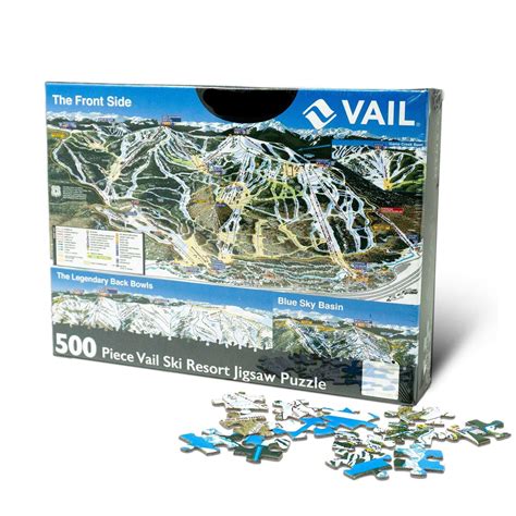 Ski Resort Trail Map Jigsaw Puzzles – 1000 and 500 Pieces – Mtns Co