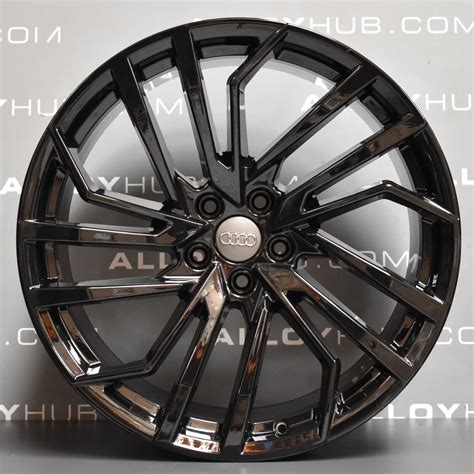 GENUINE AUDI RS4 RS5 8W EVOLUTION EVO SPOKE 20" INCH GLOSS BLACK ALLOY WHEELS X4 | eBay