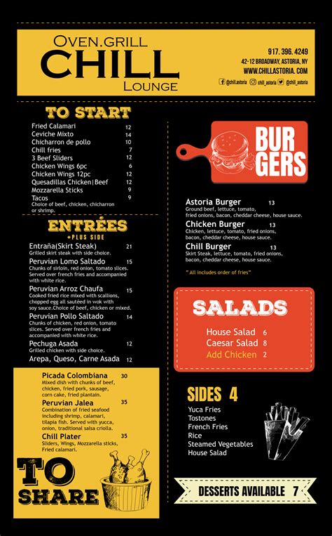 Menu – Oven.Grill Chill Lounge