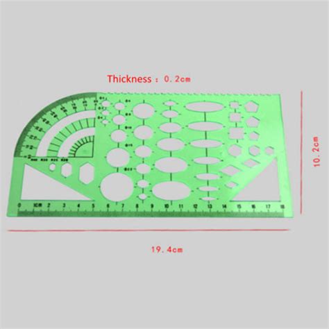 China Plástico funcional de la plantilla de la geometría de la regla y ...