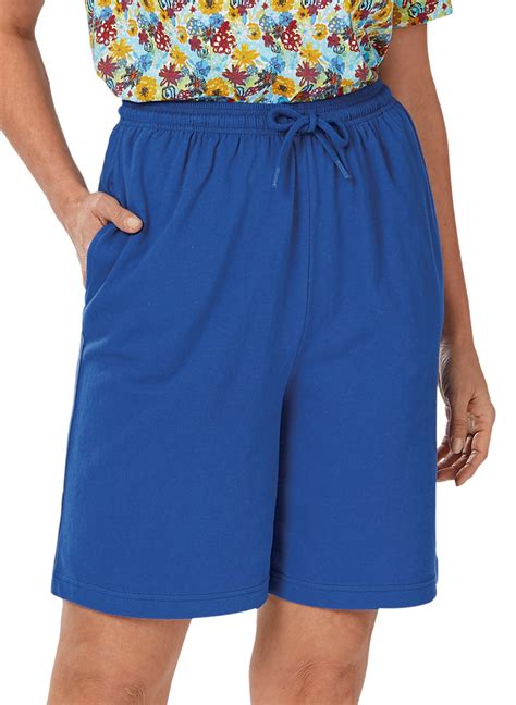 Knit Shorts | Women's Essential Cotton Shorts Available in Missy and ...