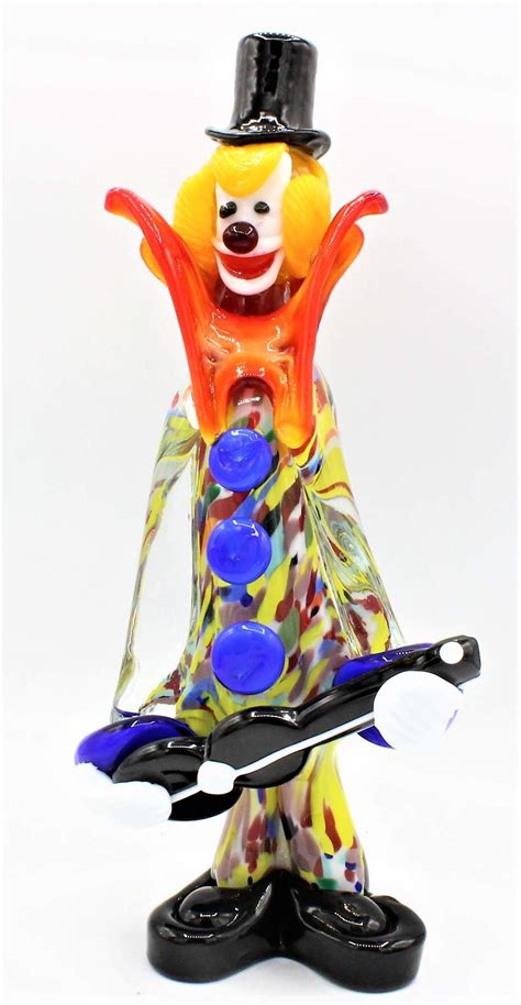 Vinciprova Le Gemme Di Venezia Clown Guitar Sculpture Collection Murano ...
