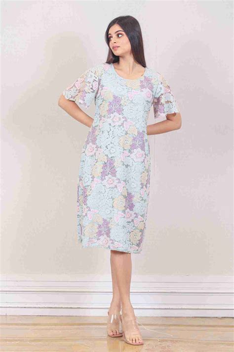 Party wear Dress in Light blue colour at online Simaaya