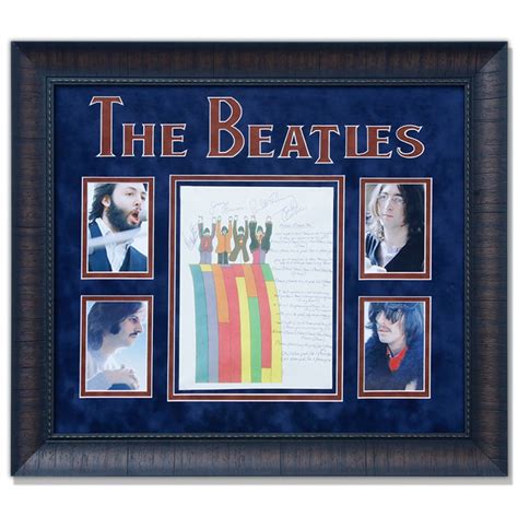 Beatles Signed "please Please Me" Lyrics On Official Beatles Stationary ...