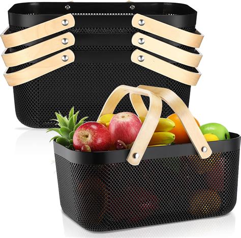 Amazon.com: MACOIOR Portable Garden Harvest Basket-Mesh Design Natural ...