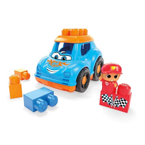 Fisher-Price MEGA Bloks First Builders Lil Vehicles Ricky Race Car ...